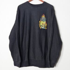 Killer Acid Graphic Sweatshirt Black Size 2XL Psychedelic Streetwear